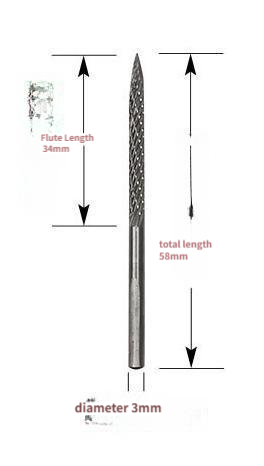 Tungsten Steel Mushroom Nail Drill Bit for Tire Repairs