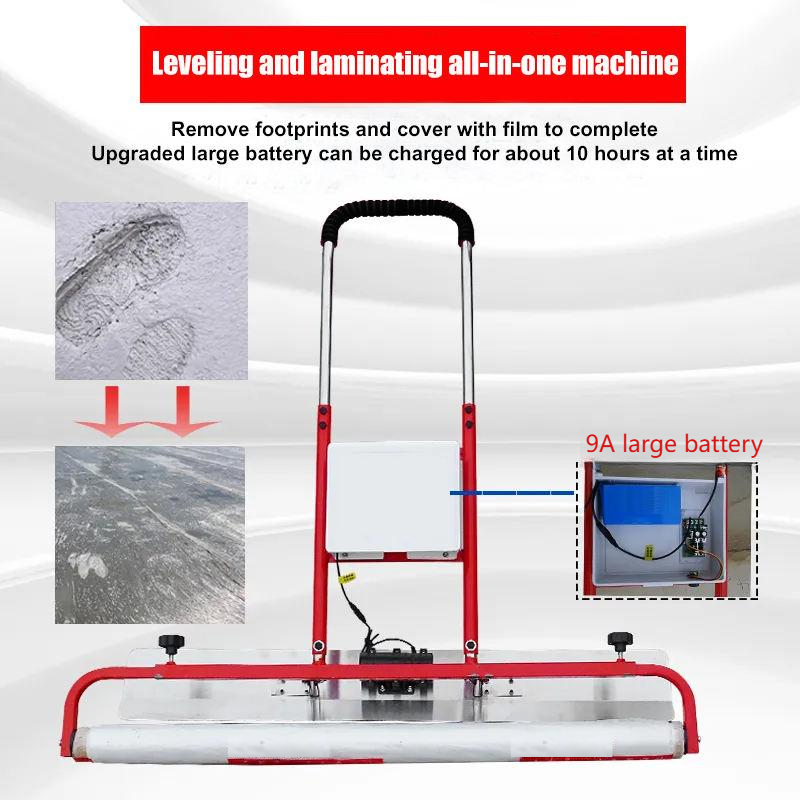 Concrete Laminating Machine Cement Flooring Vibrating Cover Film Machine to Remove Footprints Vibration Leveling Ruler