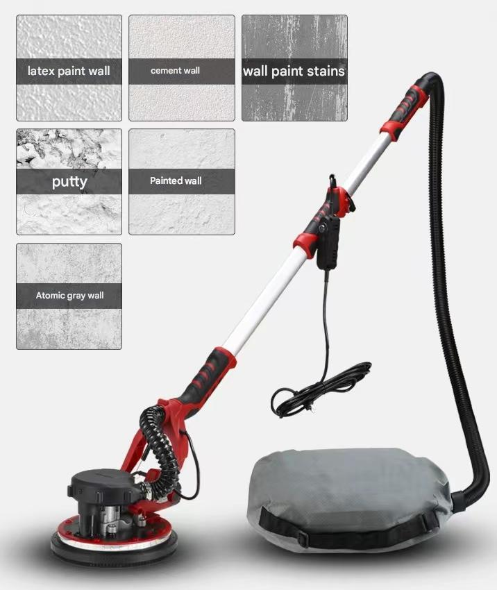 ◎Efficient Wall Sanding with Built-in Dust Extraction