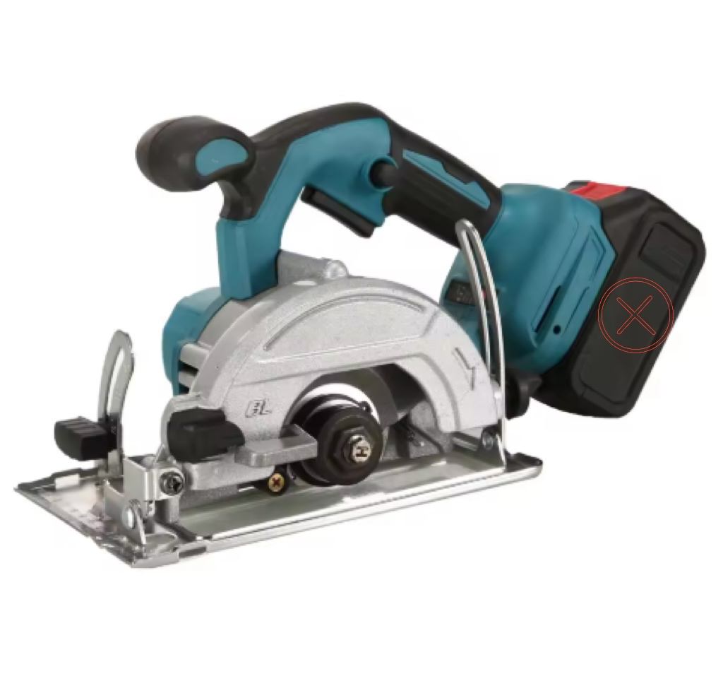 ◎5-Inch Cordless Circular Saw with Two Batteries and Charger