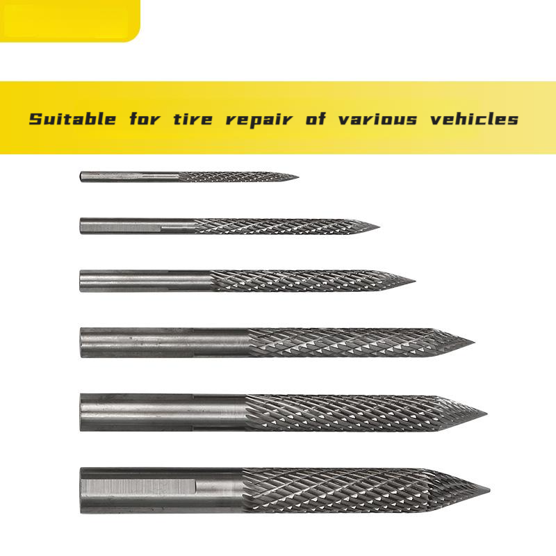 Tungsten Steel Mushroom Nail Drill Bit for Tire Repairs