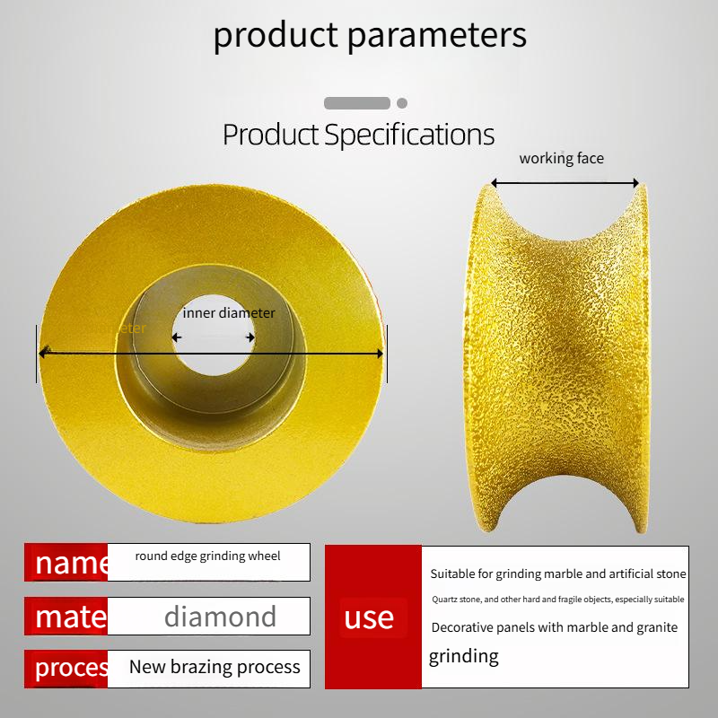 ◎Durable Round Edge Grinding Wheel for Smooth and Accurate Grinding