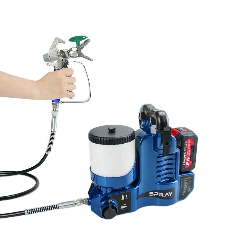 High Quality Emulsion and Oil Paint Battery-Driven Portable Airless Sprayer Machine for Ceiling and Wall Paint