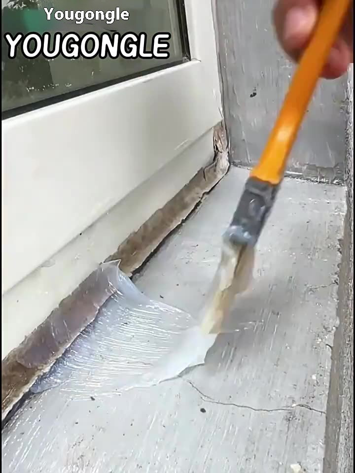 Highly effective transparent waterproof glue, no brick-breaking required to repair leaks, kitchen, bathroom, balcony, exterior wall and roof leak prevention, easy and long-lasting construction