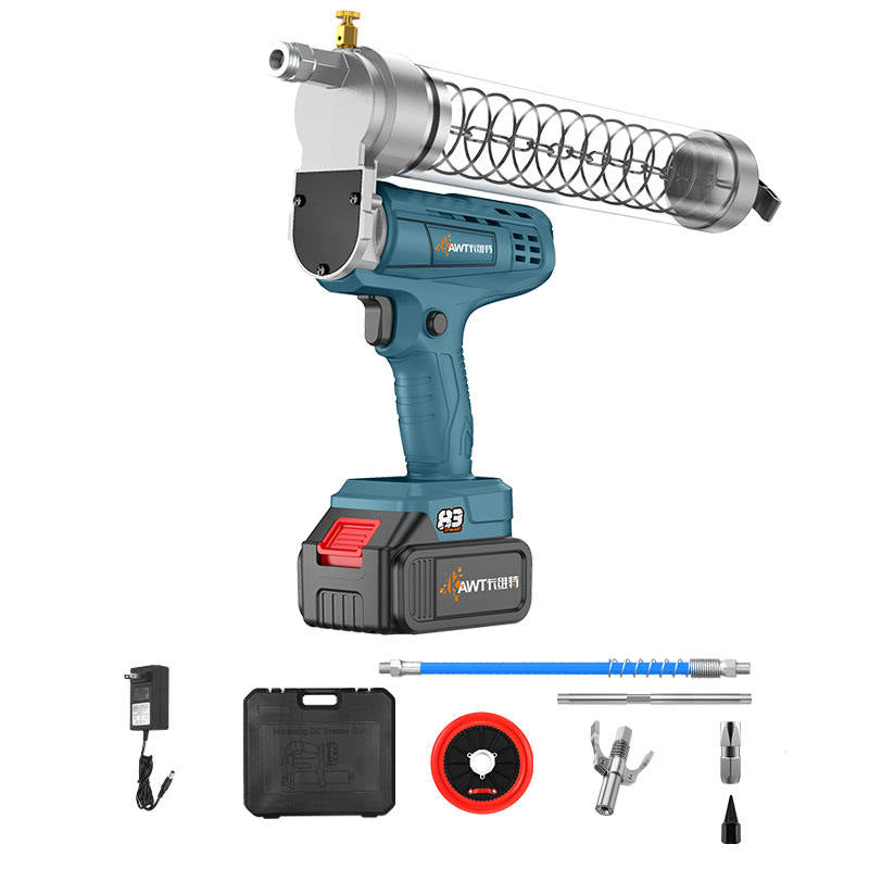 600CC 12000PSL Electric Grease Gun Oil Injector Fat Machine Electric Grease Gun Hardware Tools for 21v Battery