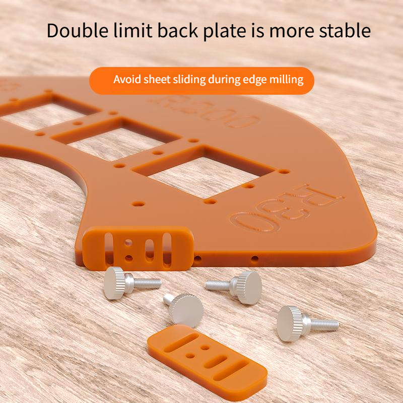 ◎4-in-1 Corner Template with Square Hole Cutter for Precision Woodworking