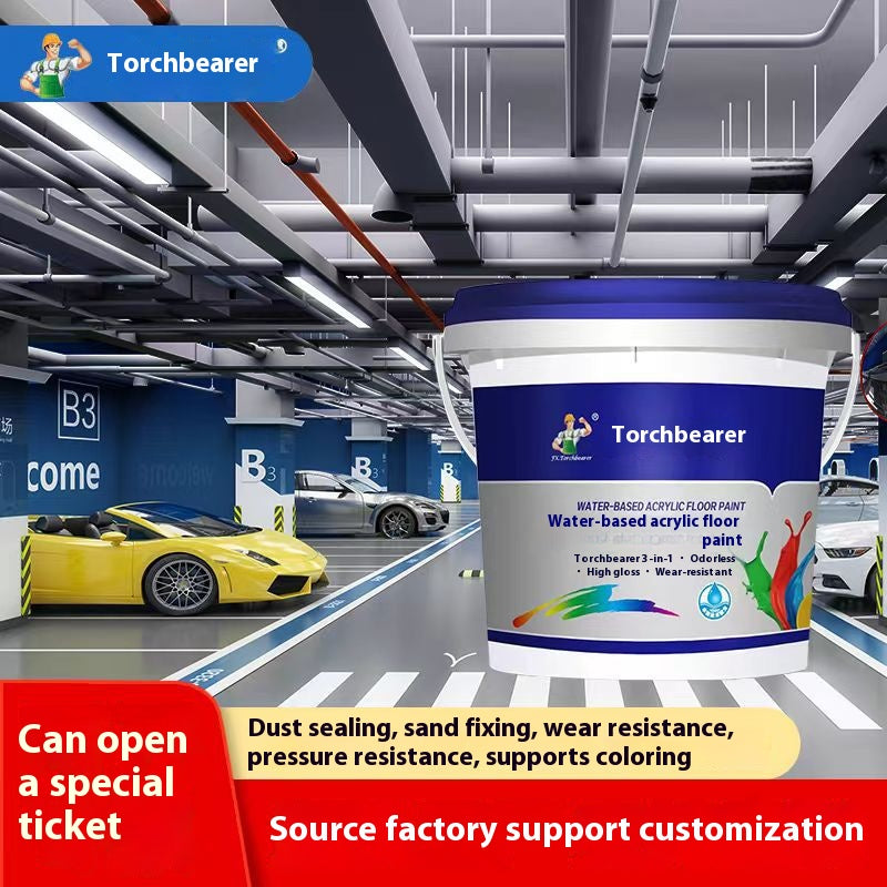 Environmentally friendly water-based epoxy floor paint is non-toxic, low-odor, wear-resistant and non-slip. It is suitable for wet basements, garages, factories and workshops. It is easy to apply and can be used immediately after application.