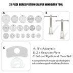 Professional Brake Maintenance Tool Kit Universal 22 Pcs Brake Piston Wind Back Set