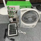 Quality Solar Fan With Solar Panel Usb Charger 8 Inch Solar Fan Energy Conservation Solar Rechargeable Fan
