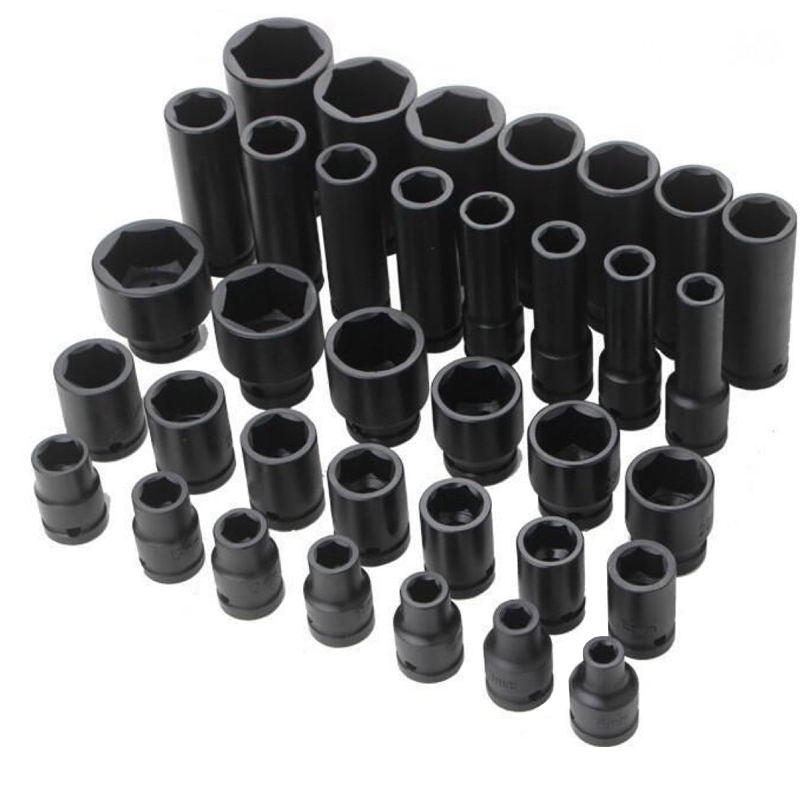 1/2 Inch Drive Deep Impact Socket Tool Set Metric Garage Workshop Tools,Heavy Duty Impact Socket Set with Portable Red Case