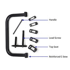 Solid Valve Spring Compressor Tool Automotive Compression C-Clamp Removal Tool Kit for Motorcycle ATV Car Small Engine Equipment