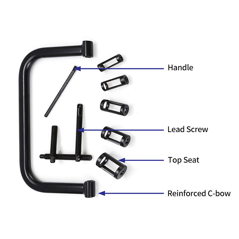 Solid Valve Spring Compressor Tool Automotive Compression C-Clamp Removal Tool Kit for Motorcycle ATV Car Small Engine Equipment