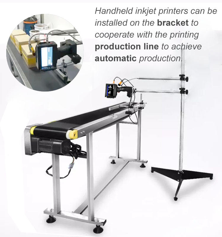 Bottle-Mounted Inkjet Printer Gun Handheld Inkjet Printer Gun 600dpi, 12.7mm Suitable for printing text and logos