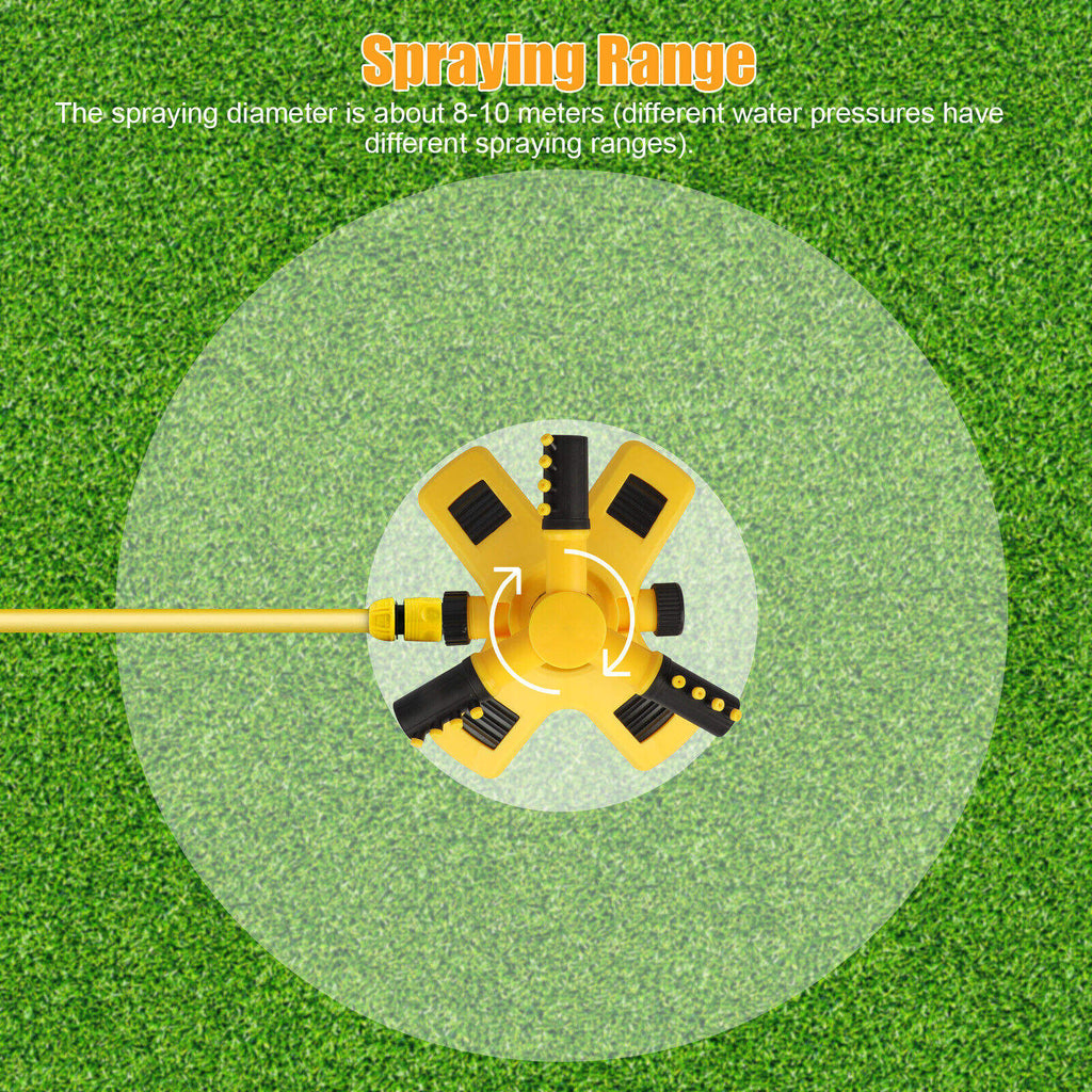 Rotating Water Spray 360 Degree Automatic Sprinkler Villa Garden Watering Lawn Can Be Connected in Series Sprinkler