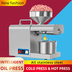 Portable Oil Press Machine for Seeds Nuts Cold Hot Dual Function