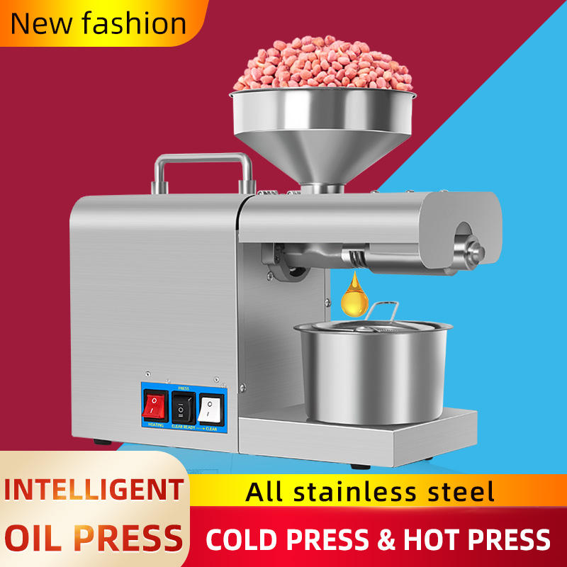 Portable Oil Press Machine for Seeds Nuts Cold Hot Dual Function