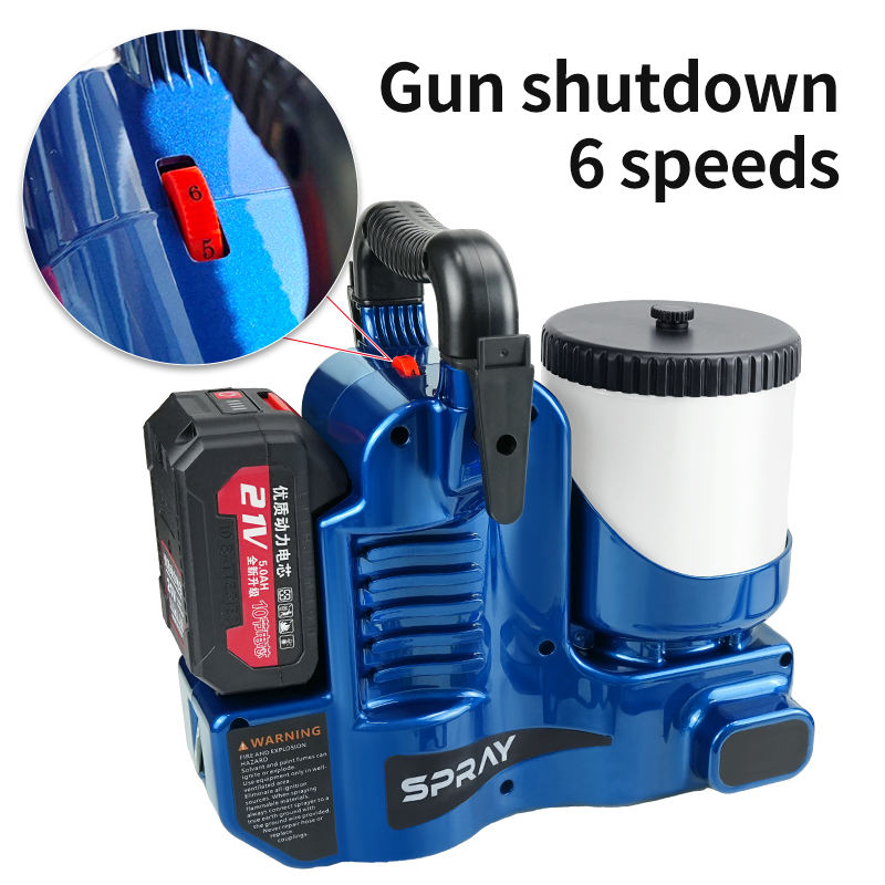 High Quality Emulsion and Oil Paint Battery-Driven Portable Airless Sprayer Machine for Ceiling and Wall Paint