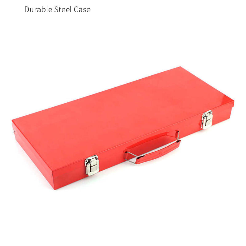 1/2 Inch Drive Deep Impact Socket Tool Set Metric Garage Workshop Tools,Heavy Duty Impact Socket Set with Portable Red Case