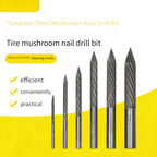 Tungsten Steel Mushroom Nail Drill Bit for Tire Repairs