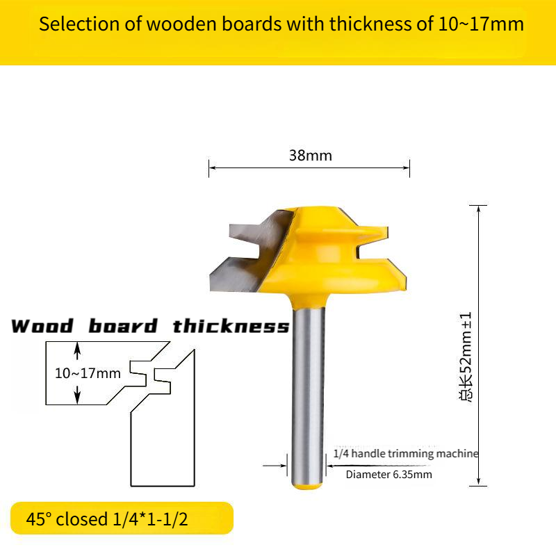 45° Wood Joinery Router Bit – Clean Joints Made Easy