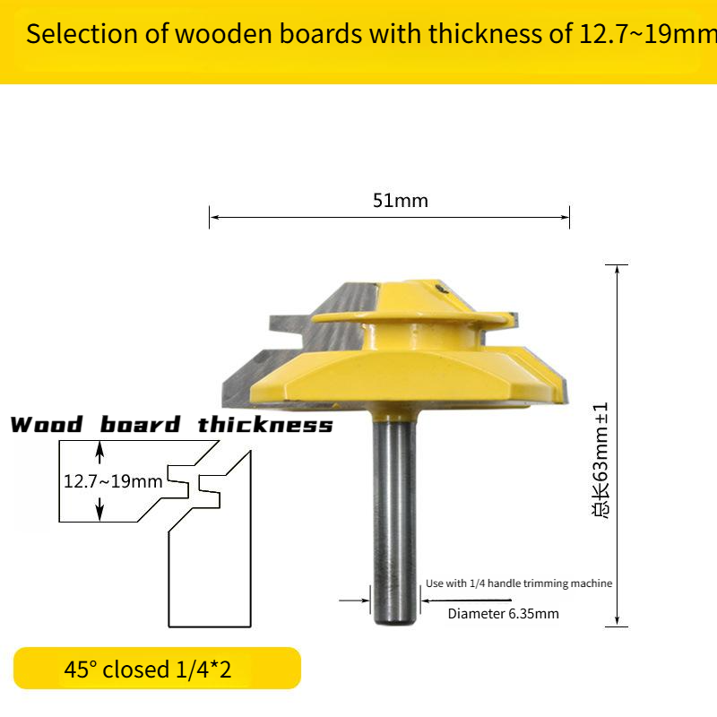 45° Wood Joinery Router Bit – Clean Joints Made Easy