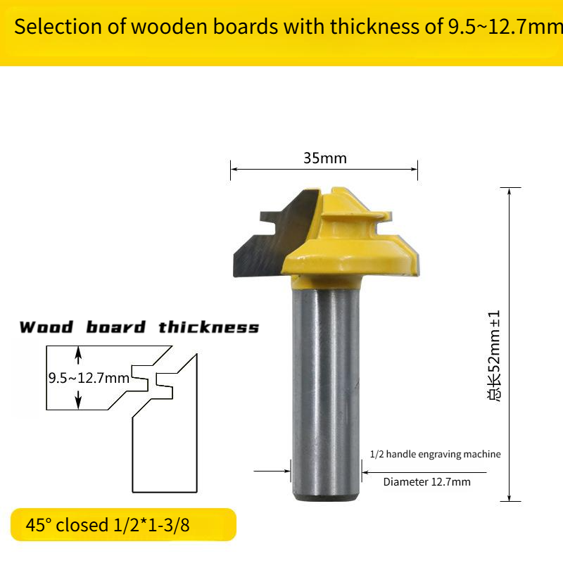 45° Wood Joinery Router Bit – Clean Joints Made Easy