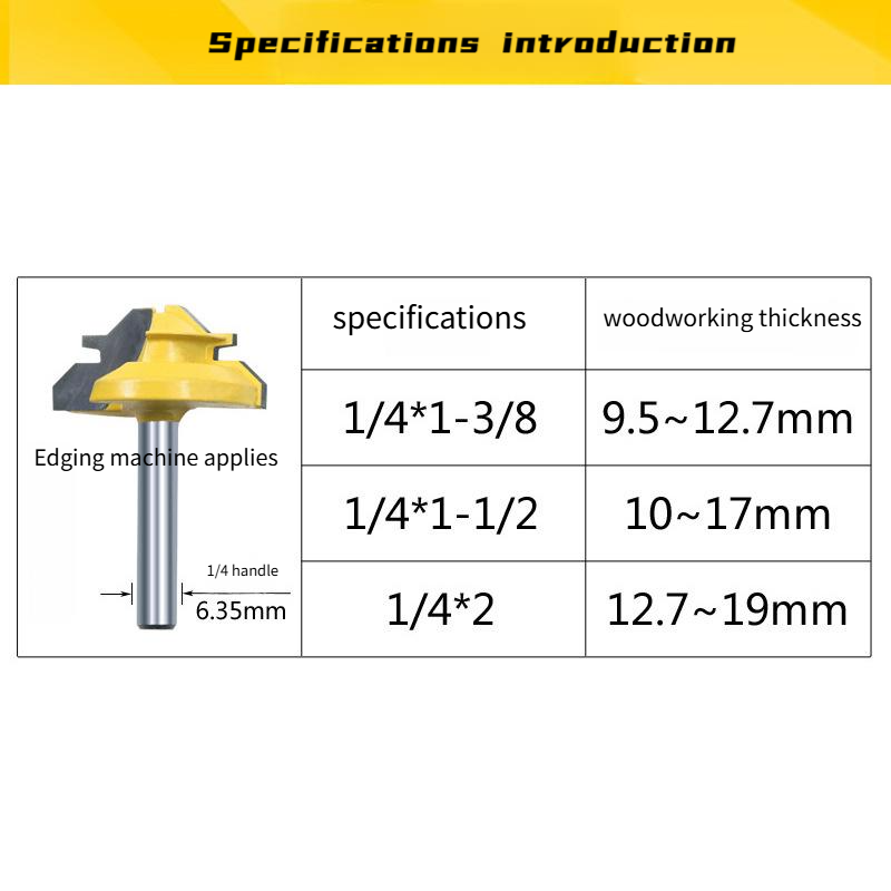 45° Wood Joinery Router Bit – Clean Joints Made Easy