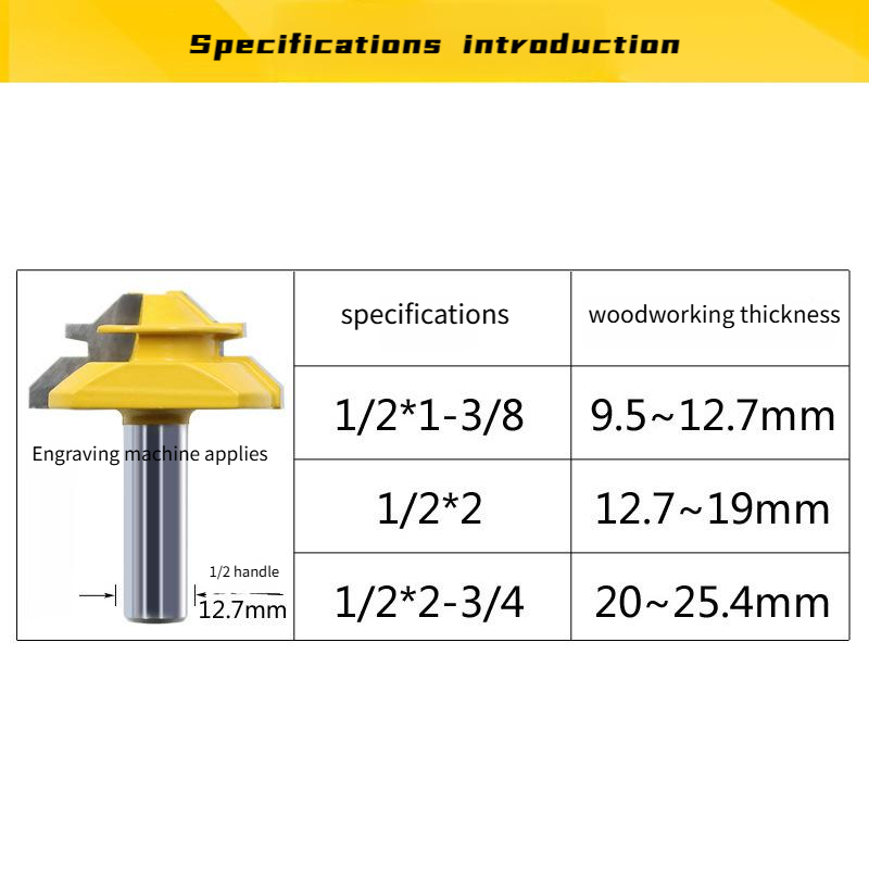 45° Wood Joinery Router Bit – Clean Joints Made Easy