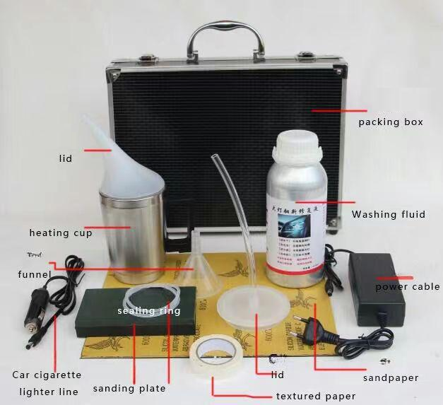 Headlight Polisher Car Polish Renovator Headlights Polishing Liquid Polymer Chemical Polishing Car Headlight restoration Kit