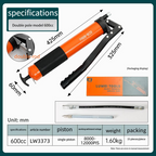 Pressure Duty Lever Manual Grease Pump Oil Filling Gun Hand Grease Gun