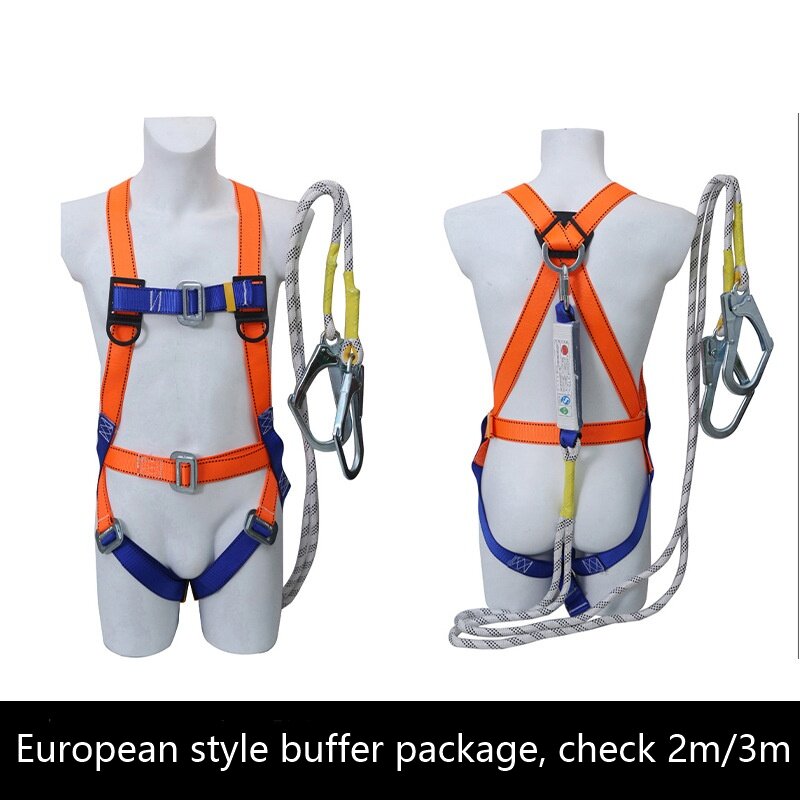 European-Style High-Safety Double-Back Electrician Safety Belt Five-Point Full-Body Anti-Fall for High-Altitude Work