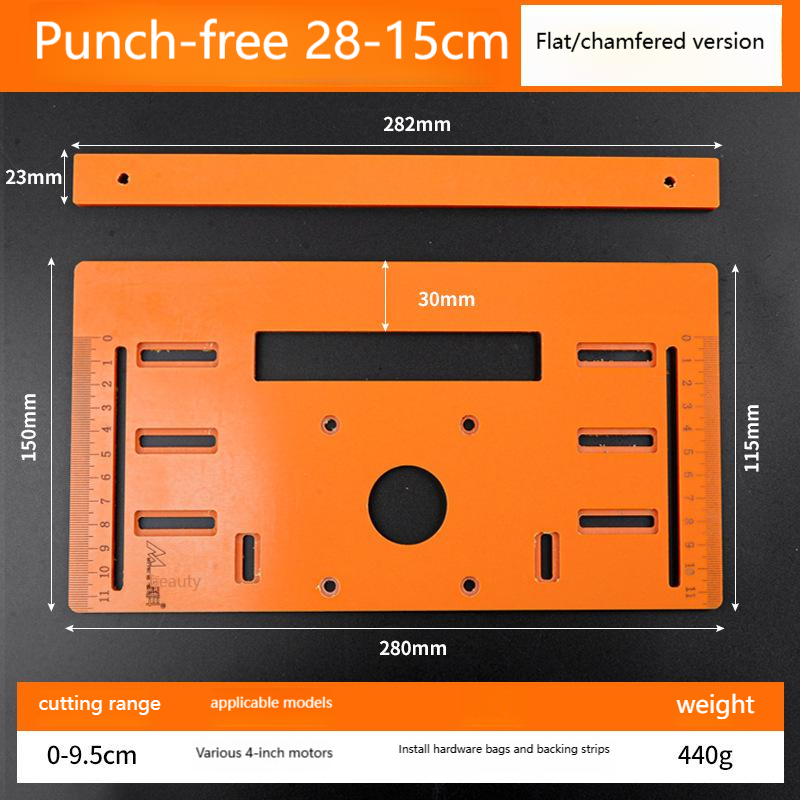 High Precision Cutting Machine Substrate Flat Cutting Oblique Cutting Back Plate Positioning Plate Tool Suitable for Woodworking