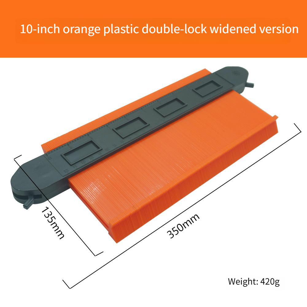 ◎10-Inch Contour Gauge with Dual Lock for Precise Shape Copying