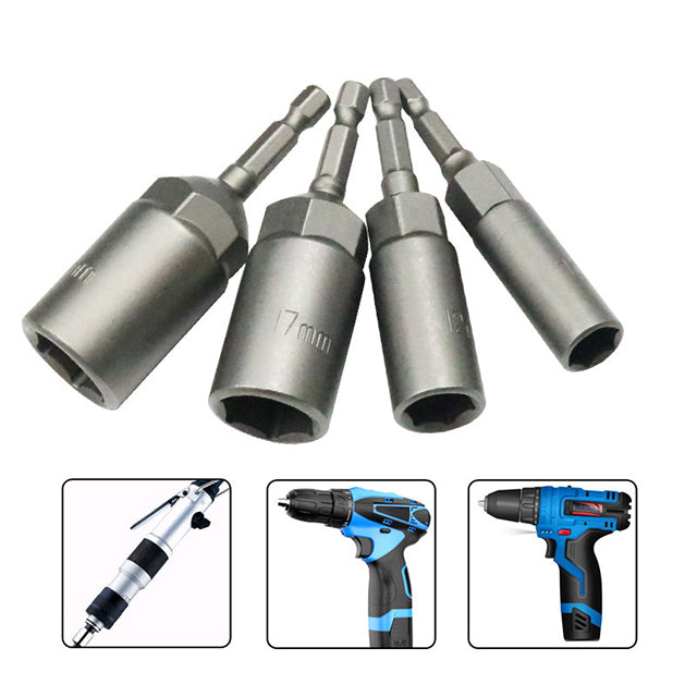 ◎Magnetic Socket Head Set – Includes 80mm* 6mm-17mm Sizes for Versatile Use