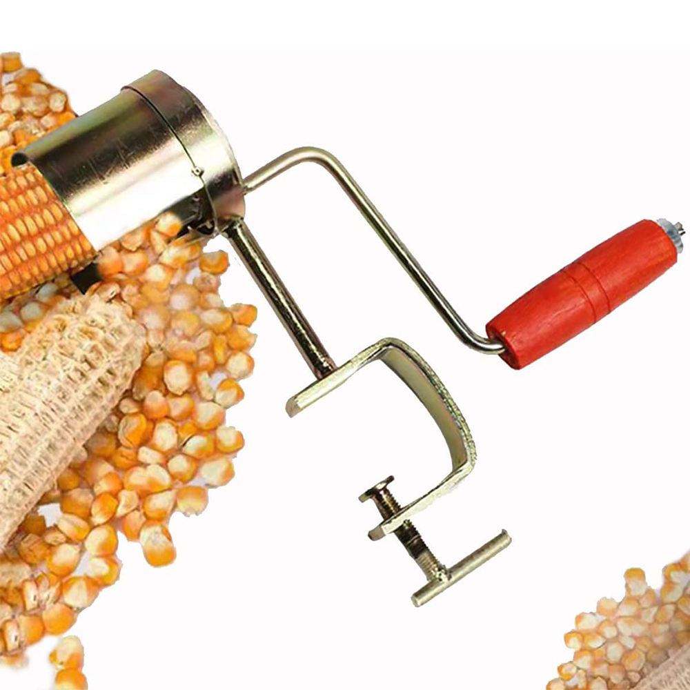 Save money and effort! Hand-cranked corn thresher - a small household tool that quickly peels corn cobs!