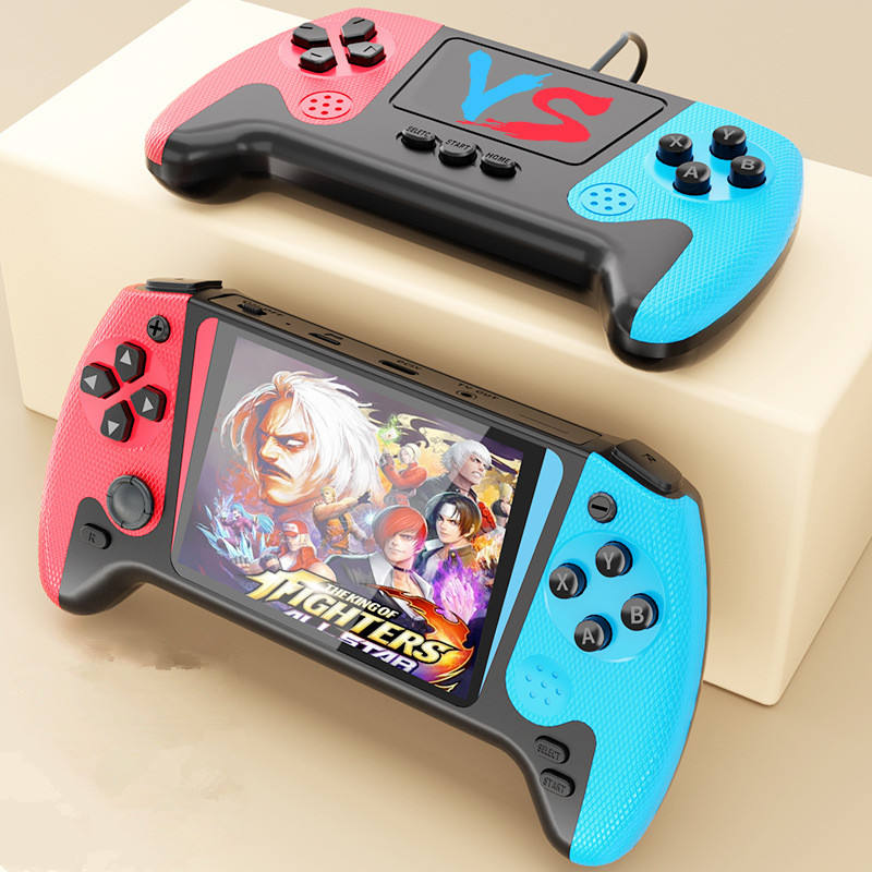 2025 new nostalgic handheld game console, two-player game fun, portable rechargeable handheld, tons of classic games to play
