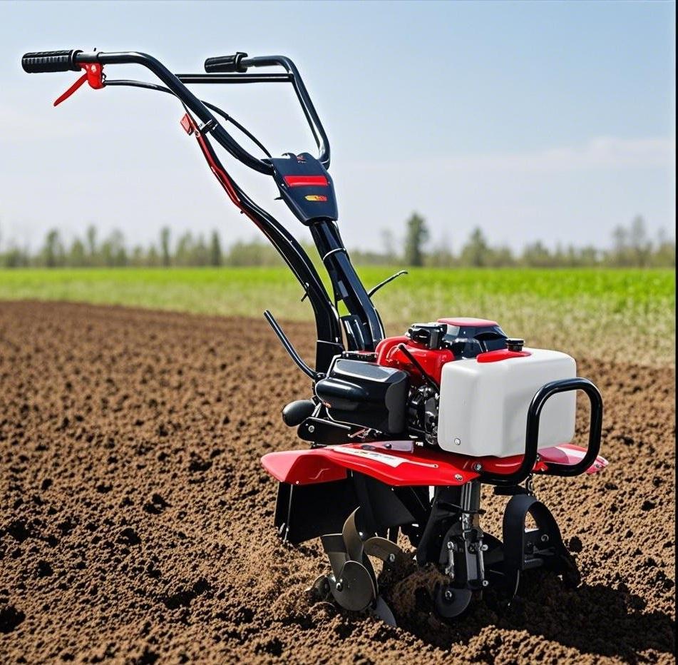 Multifunctional household gasoline micro-tillage machine for hard soil rotary tillage, weeding and furrowing, easy operation, small agricultural machinery, fuel-efficient and durable