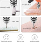 Powerful Hand Drill - No Electricity Required! DIY Woodworking and Metal Punching Tool Set, Household Utility Drill Bits