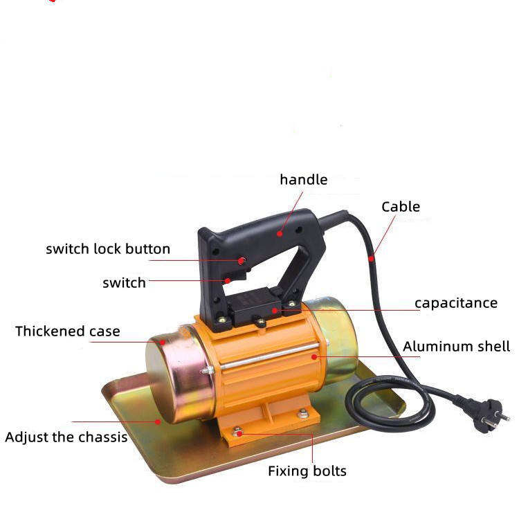 Powerful electric vibrator, cement plate vibrator, suitable for African construction sites, micro-seismic concrete construction tools