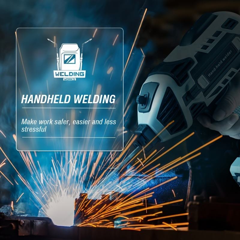 Portable 110V mini welder, US-certified for home use, lightweight and easy to operate, suitable for DIY and repairs