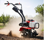 Multifunctional household gasoline micro-tillage machine for hard soil rotary tillage, weeding and furrowing, easy operation, small agricultural machinery, fuel-efficient and durable