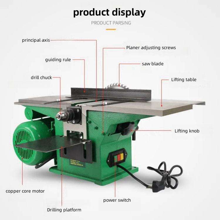 Qiangli 150 Woodworking Electric Planer - Small home planer with precision planing and sawing function, easy to use, and a hot seller in Africa!