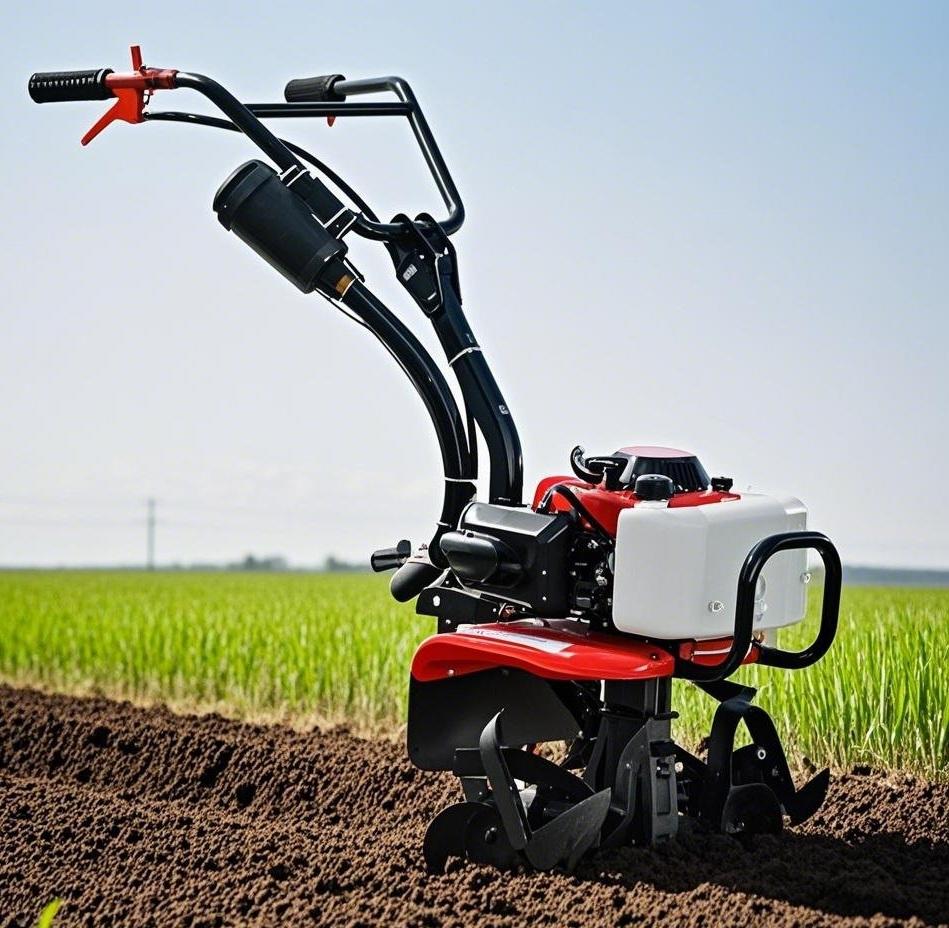 Multifunctional household gasoline micro-tillage machine for hard soil rotary tillage, weeding and furrowing, easy operation, small agricultural machinery, fuel-efficient and durable