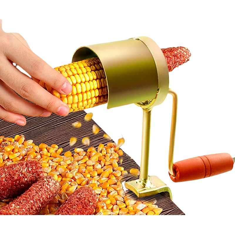 Save money and effort! Hand-cranked corn thresher - a small household tool that quickly peels corn cobs!