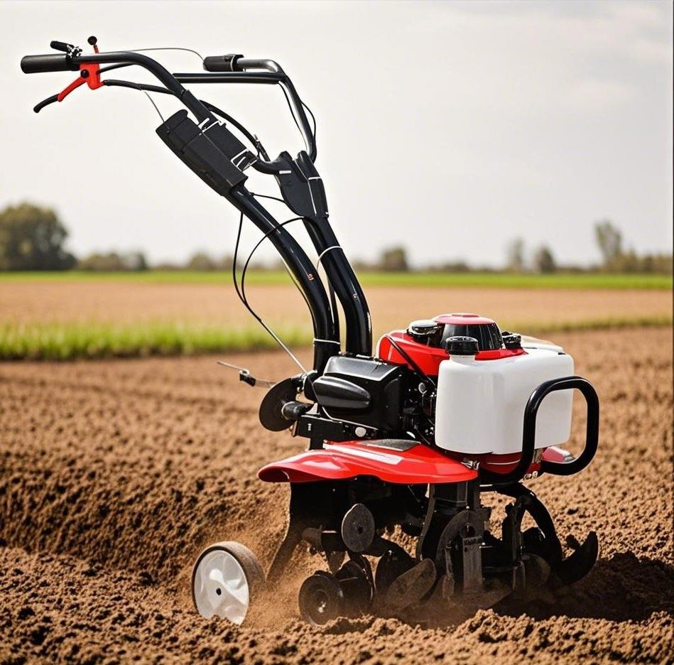 Multifunctional household gasoline micro-tillage machine for hard soil rotary tillage, weeding and furrowing, easy operation, small agricultural machinery, fuel-efficient and durable