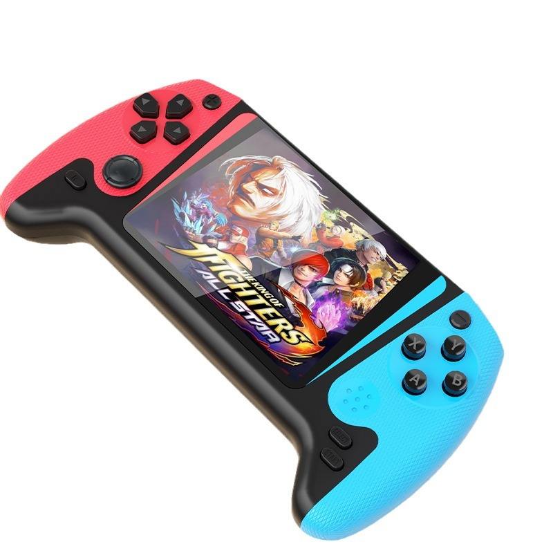 2025 new nostalgic handheld game console, two-player game fun, portable rechargeable handheld, tons of classic games to play