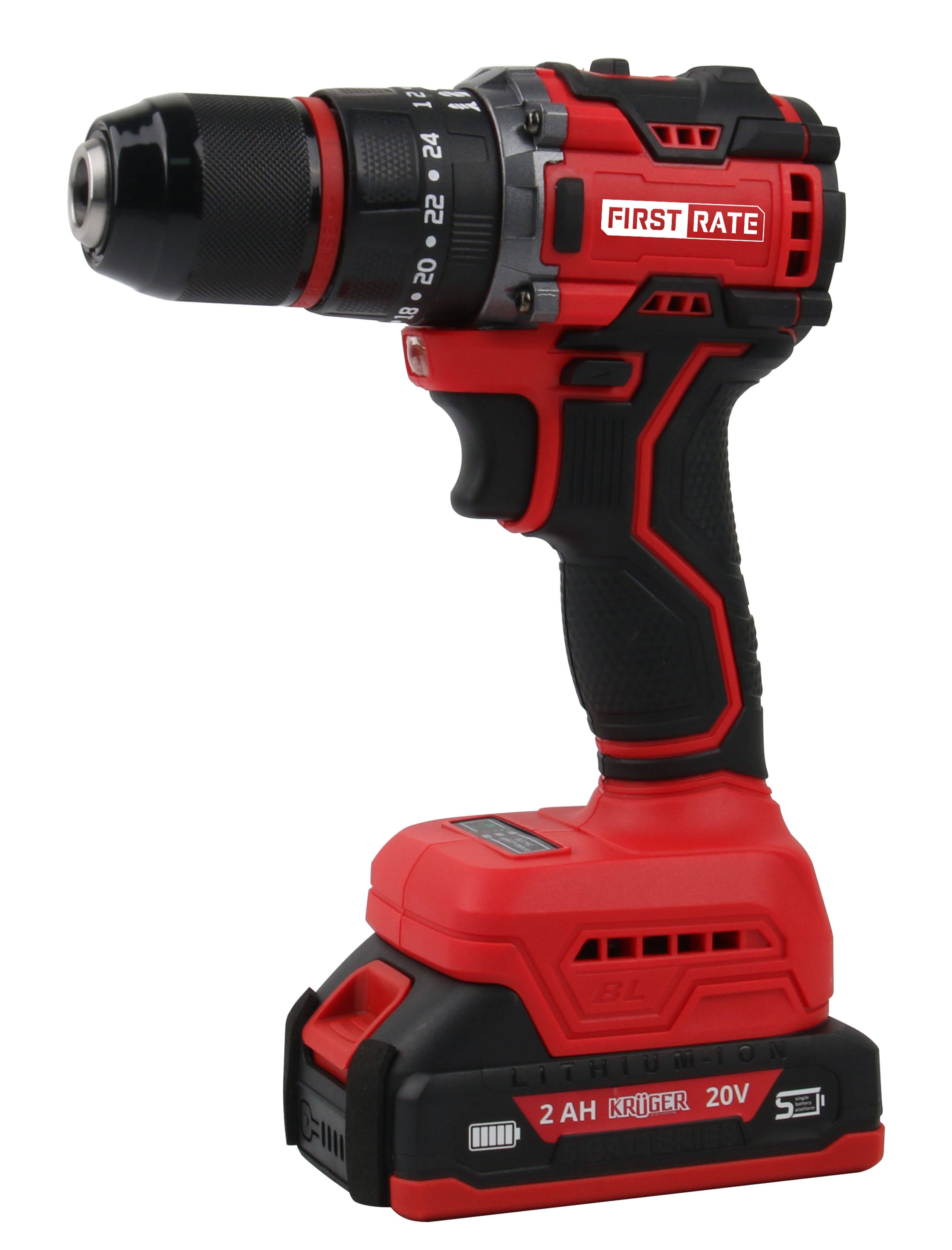 Powerful household lithium-powered hand drill, multi-function impact drill, electric screwdriver, long-lasting battery life, recommended by African craftsmen