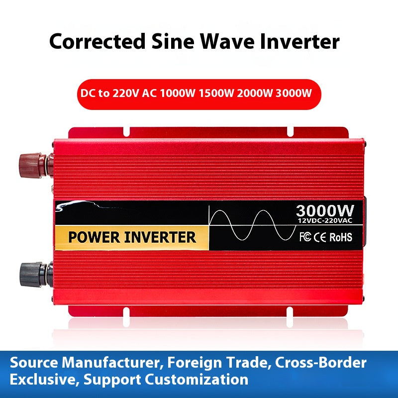 High power 3000W inverter 24V to 220V vehicle-mounted special modified sine wave power converter outdoor home emergency