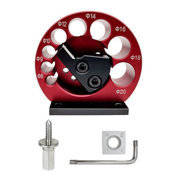 Ghana Woodworking Tool: Use Your Drill to Turn Square Wood into Round Poles! Adjustable Dowel & Tenon Maker. Easy Use.