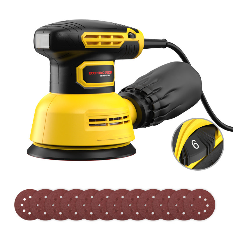 🔥Industrial-grade 5-inch eccentric sander and polisher! Infinitely variable speed for super smooth operation! Say goodbye to rough surfaces! Make every piece of your work as smooth as a mirror!